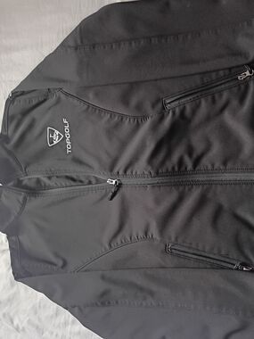 HP Black Topgolf Performance Softshell Jacket